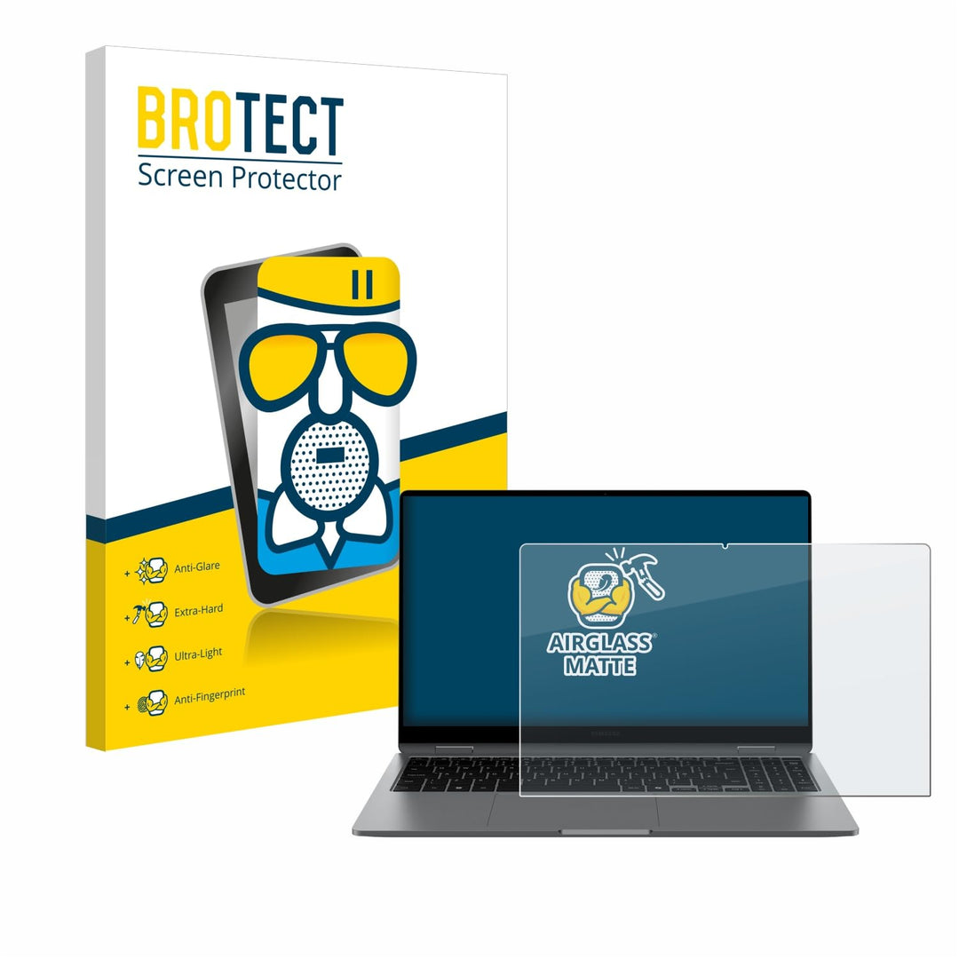 BROTECT Entspiegelungs Schutzglas für Samsung Galaxy Book5 360 15.6" Schutzfolie Panzer Folie Glas M