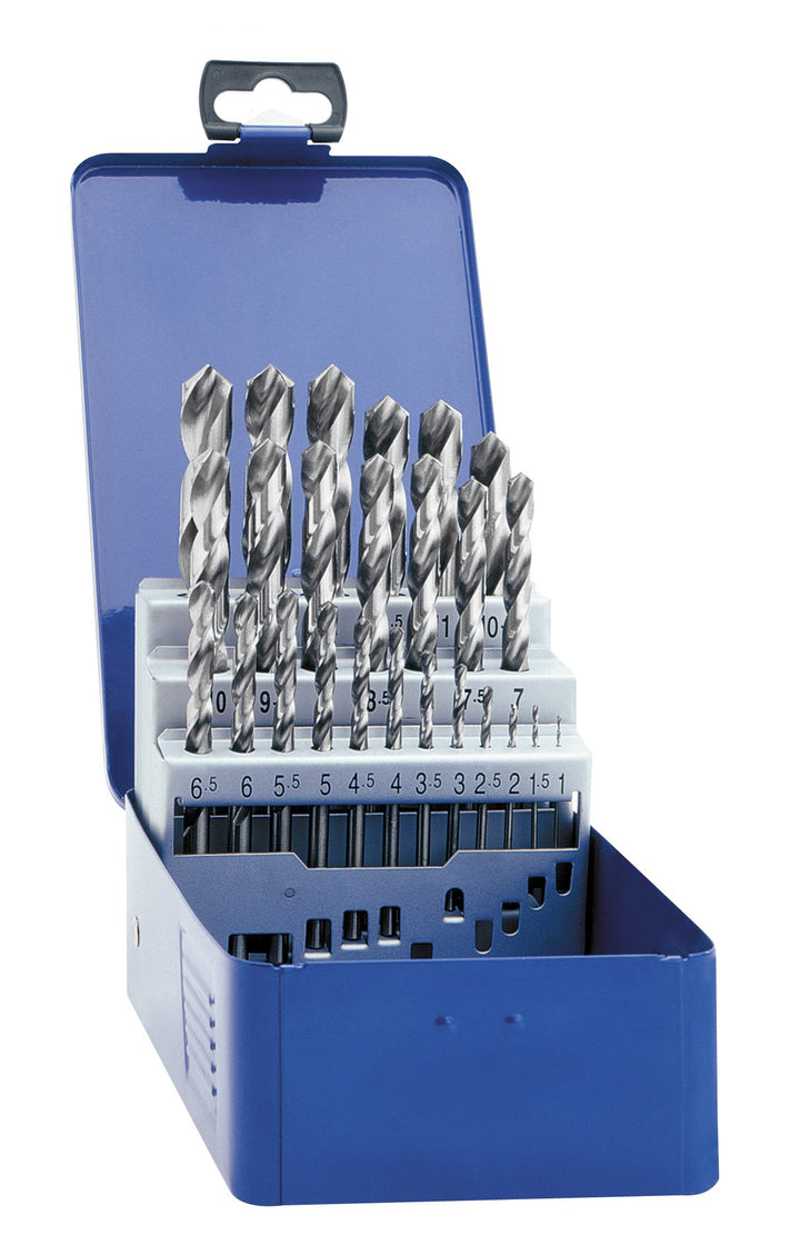 Exact 32004 HSS Metall-Spiralbohrer-Set 25teilig geschliffen DIN 338 Zylinderschaft 1 Set