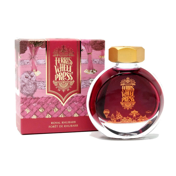 Ferris Wheel Press Fountain Pen Ink, Everyday Ink Collection, Royal Rhubarb, Red, 38ml Fountain Pen