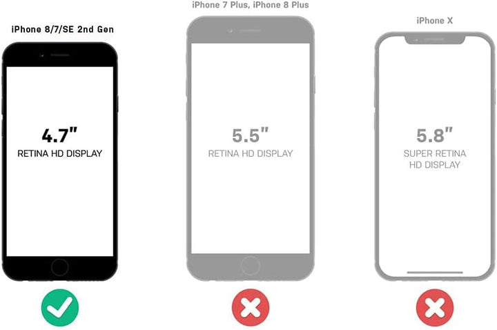OtterBox Defender Schutzhülle für iPhone 8/7 (Nicht Plus), Schwarz, Marathoner (Cowabunga Blue/Gunme