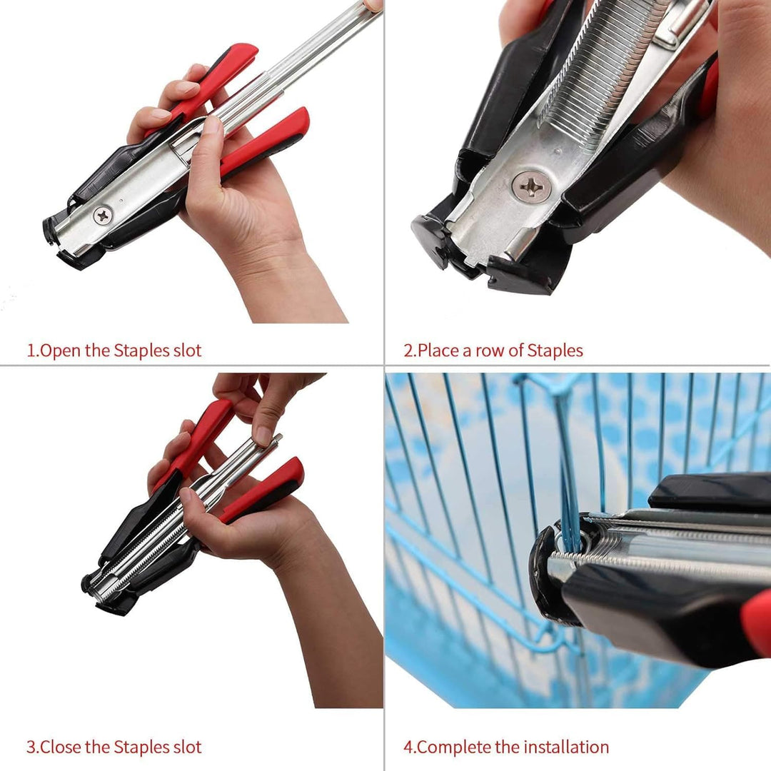 2500 Stück Metall Spikes für Schweineringe, 8mm C Klammern, M Spike Set für Tiergehege Schweineringe