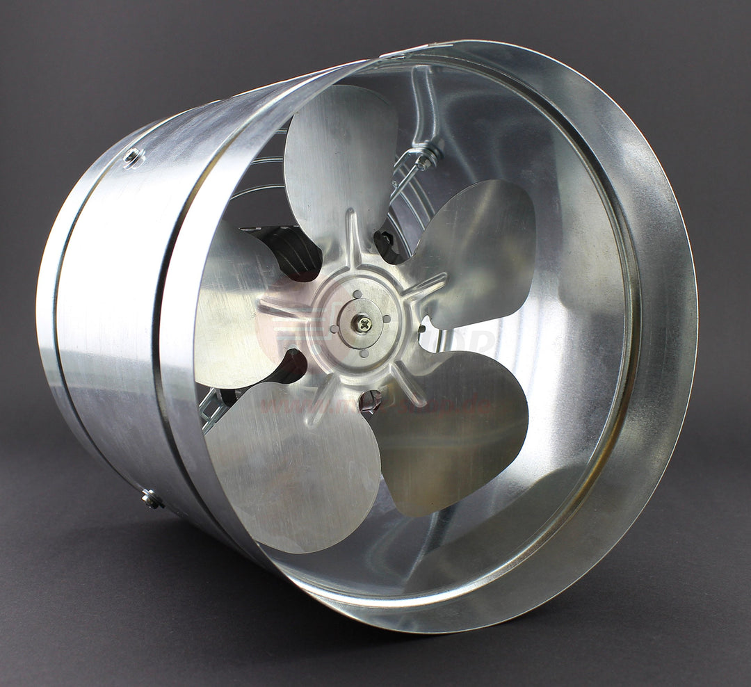 Rohrventilator Ø 325 mm Axial Rohrlüfter IP44 Lüfter 1220 m³/h 3 Stufen Hochdruck Niederdruck Ventil