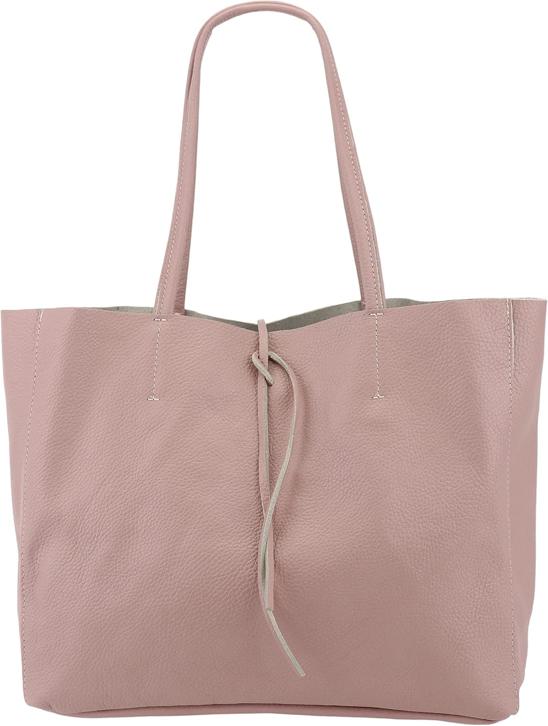 SH Leder ® Damen Echt Rindleder Shopper in Querformat mit Innentasche in vielen Farben Schultertasch