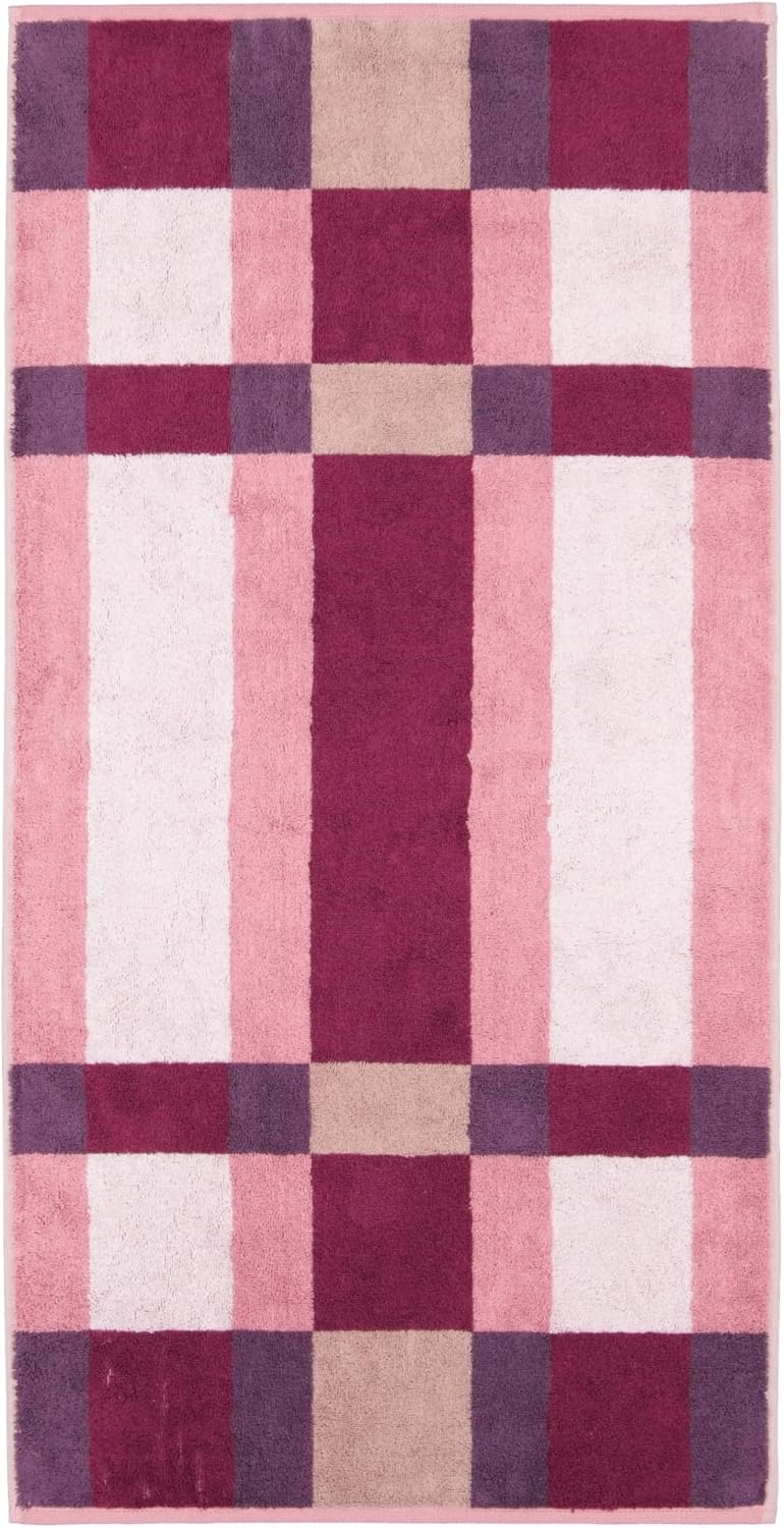 CAWÖ Home Handtücher Delight Karo 6219 Blush - 22 Duschtuch 70x140 cm, Duschtuch 70x140 cm
