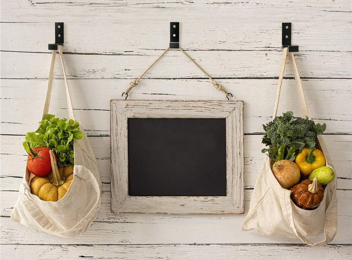 Pasking 10 Stück Faltbare Haken Wandhaken - Schwarz Falthaken Kleiderhaken Klappbar Klapphaken Garde