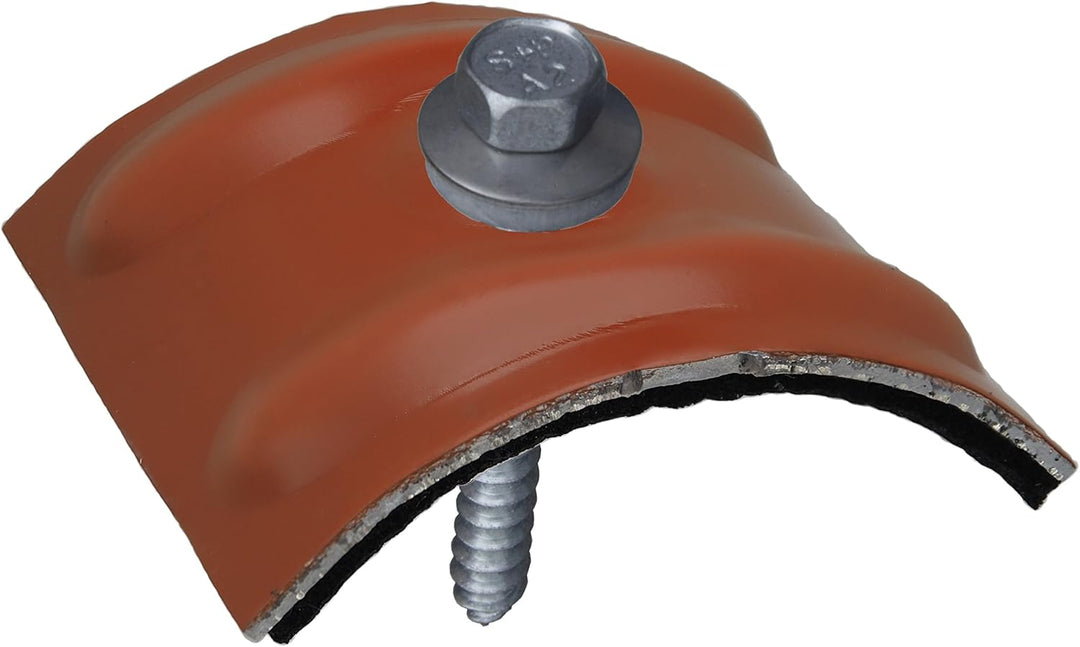 200 Kalotten Sinus Kupferbraun RAL 8004 24° Profil 76/18 Wellplatten + Fassadenbauschrauben 6,5x64 2