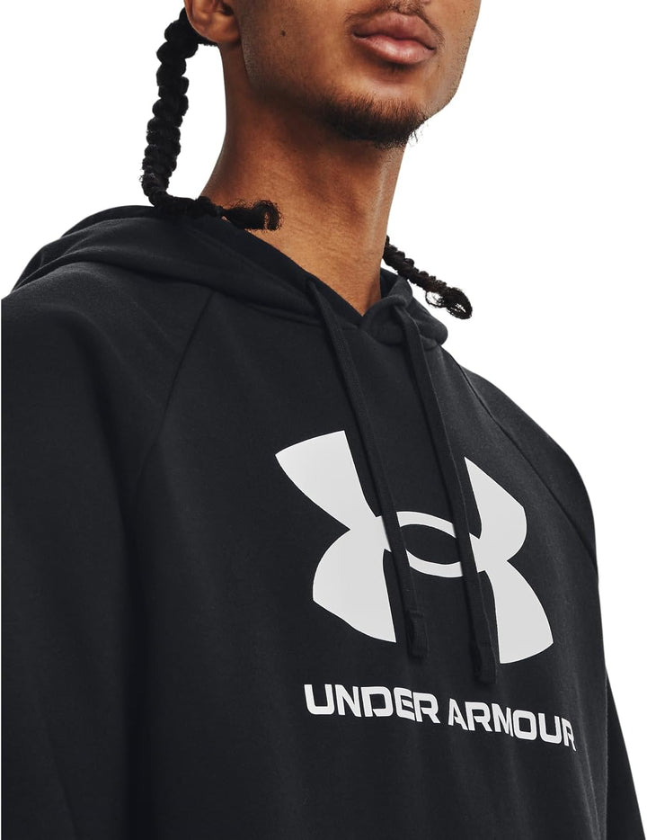 Under Armour Herren Rival Fleece Logo Hoodie Kapuzenpullover XS Schwarz, XS Schwarz