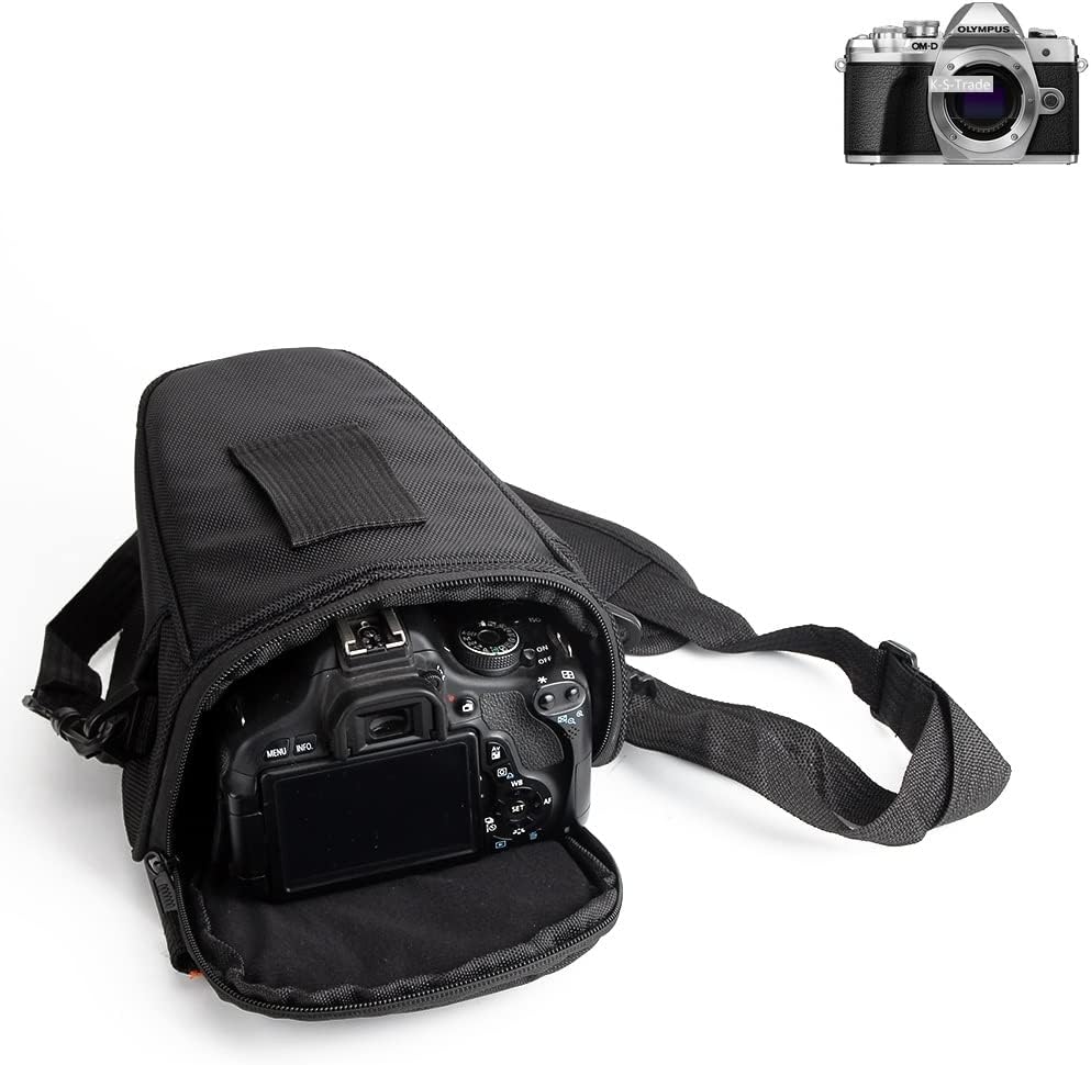 K-S-Trade Kameratasche Für Olympus OM-D E-M10 Mark III Kameratasche Fototasche Schultertasche Umhäng
