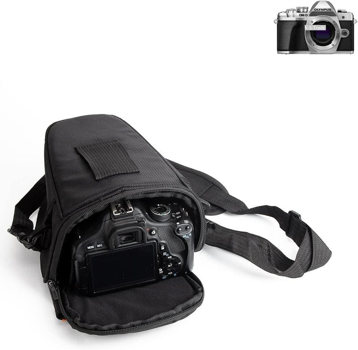 K-S-Trade Kameratasche Für Olympus OM-D E-M10 Mark III Kameratasche Fototasche Schultertasche Umhäng