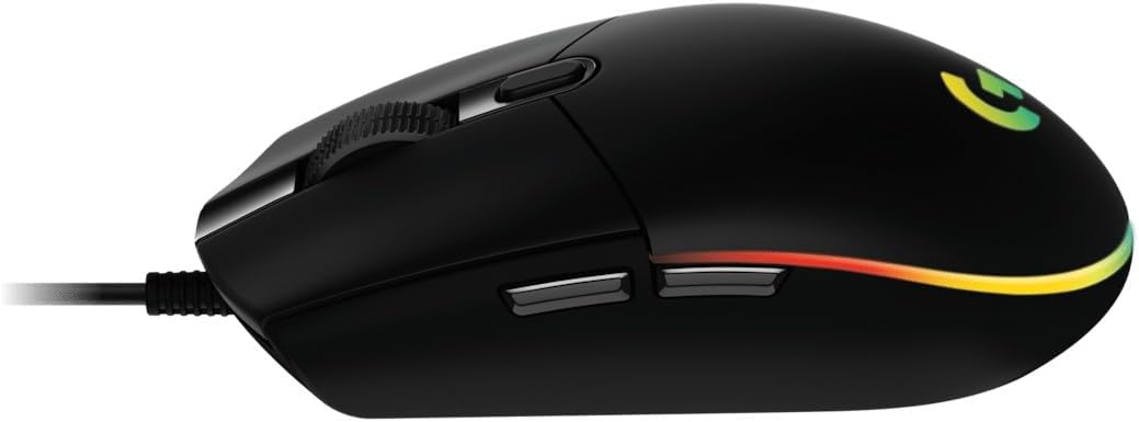 Logitech Gaming Mouse G102 LIGHTSYNC Maus für Rechtshänder, Optisch, 6 Tasten, kabelgebunden, USB, s