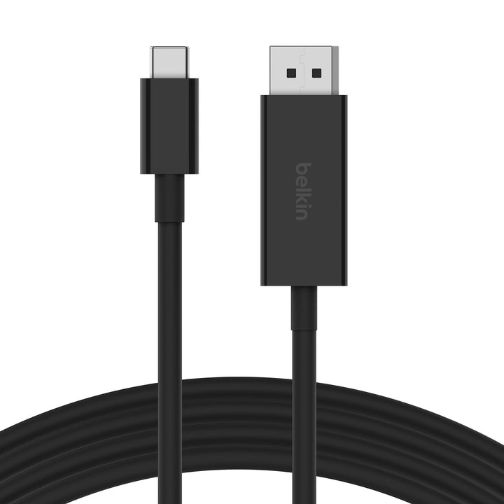 Belkin USB-C/DisplayPort 1.4-Kabel, 2 m, 32,4 Gbit/s, 8K bei 60 Hz oder 4K bei 144 Hz, mit HBR3, DSC