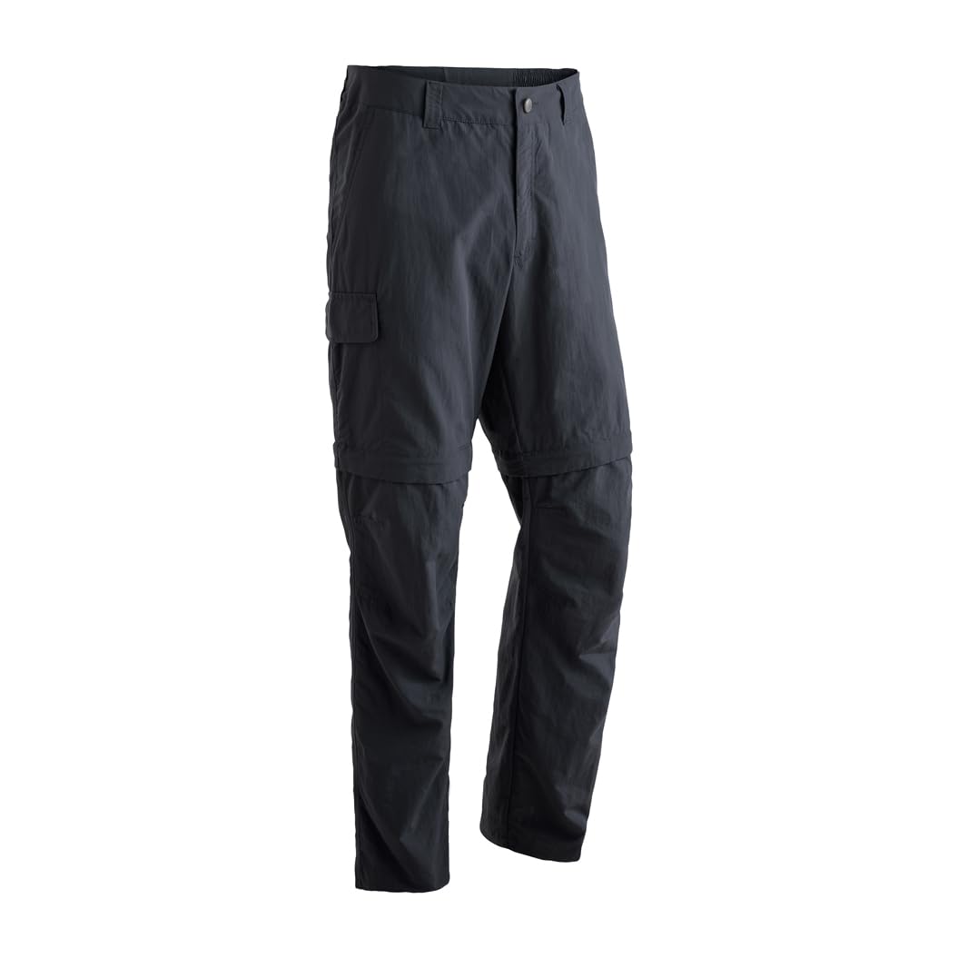 Maier Sports Herren Hose Zipp-Off Trave 48 Schwarz, 48 Schwarz