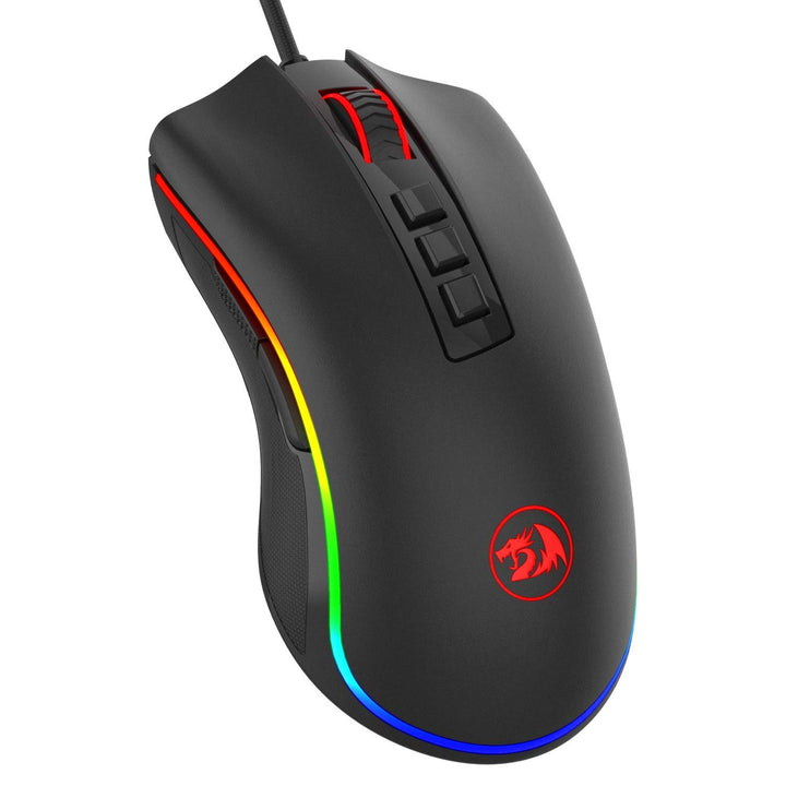 Redragon M711 Cobra Gaming Maus mit 16,8 Millionen RGB-Farben und Hintergrundbeleuchtung, 10.000 DPI