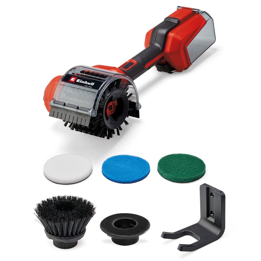 Einhell Akku-Oberflächenbürste PICOBELLA 18/90 Power X-Change (18 V, kabellose Reinigungsbürste, Spr