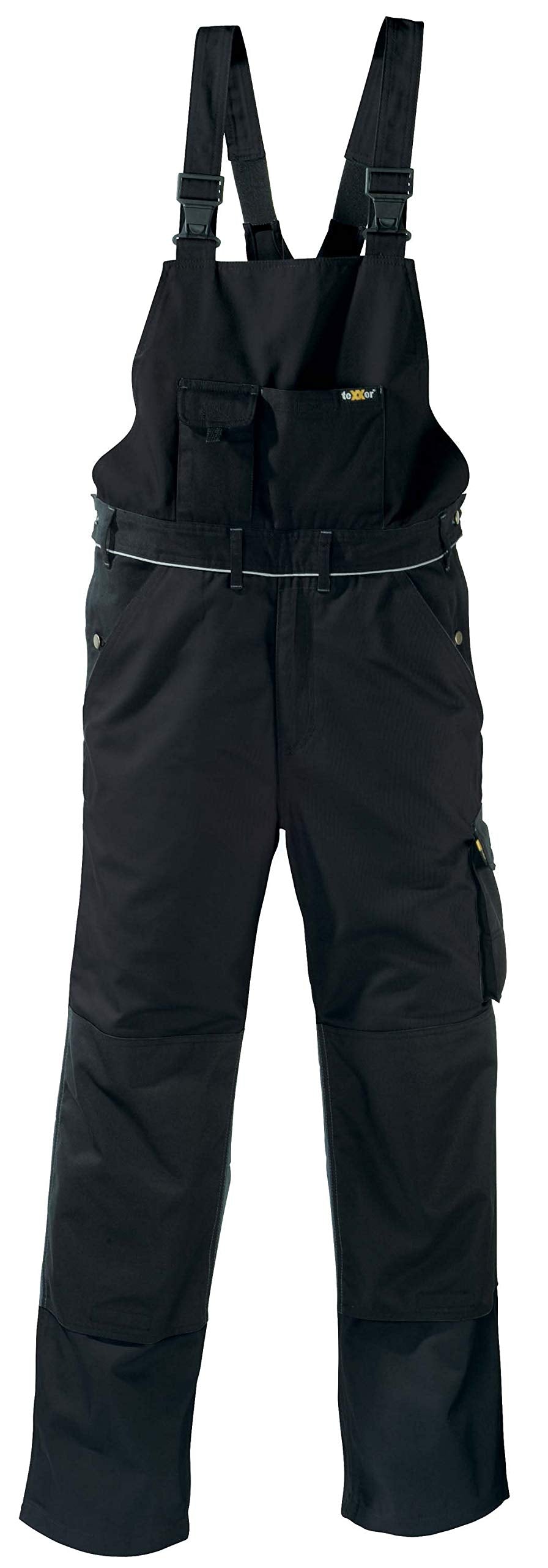 teXXor 2-in-1 Arbeitsbundhose Canvas 320 mit Cordura, verstärkt blau 50, 20-008338-52 Schwarz 52, Sc