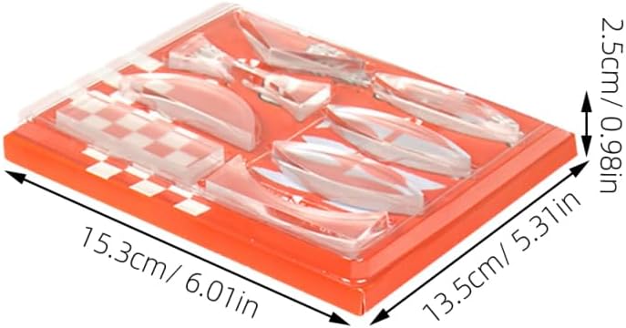 Amosfun Optisches Experiment-Set, Physik, mit Prisma und konvexen Gläsern, für Labor für geometrisch