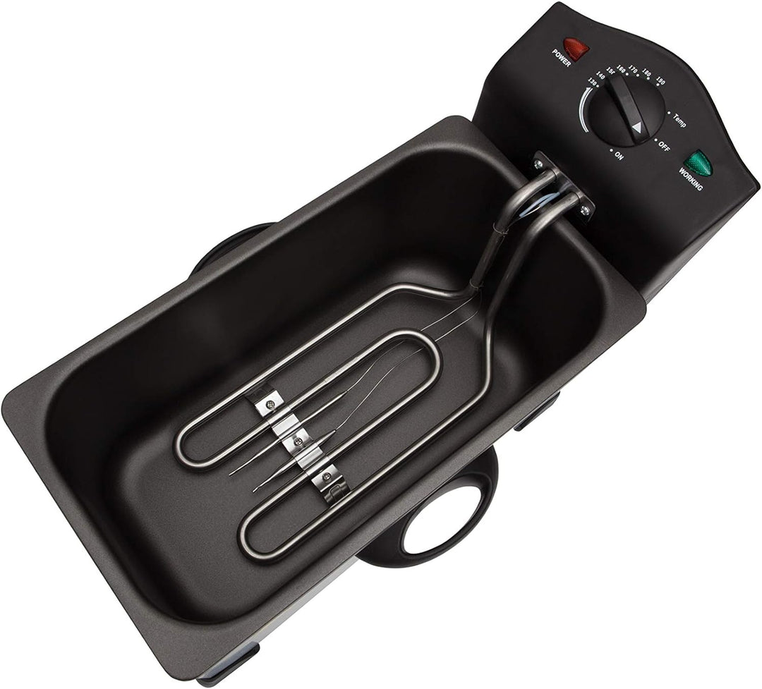Adler CR4909 Camry CR 4909 Elektrische Fritteuse, kompakt, 3 Liter, abnehmbarer Behälter, waschbar,