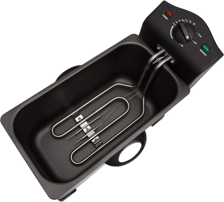 Adler CR4909 Camry CR 4909 Elektrische Fritteuse, kompakt, 3 Liter, abnehmbarer Behälter, waschbar,