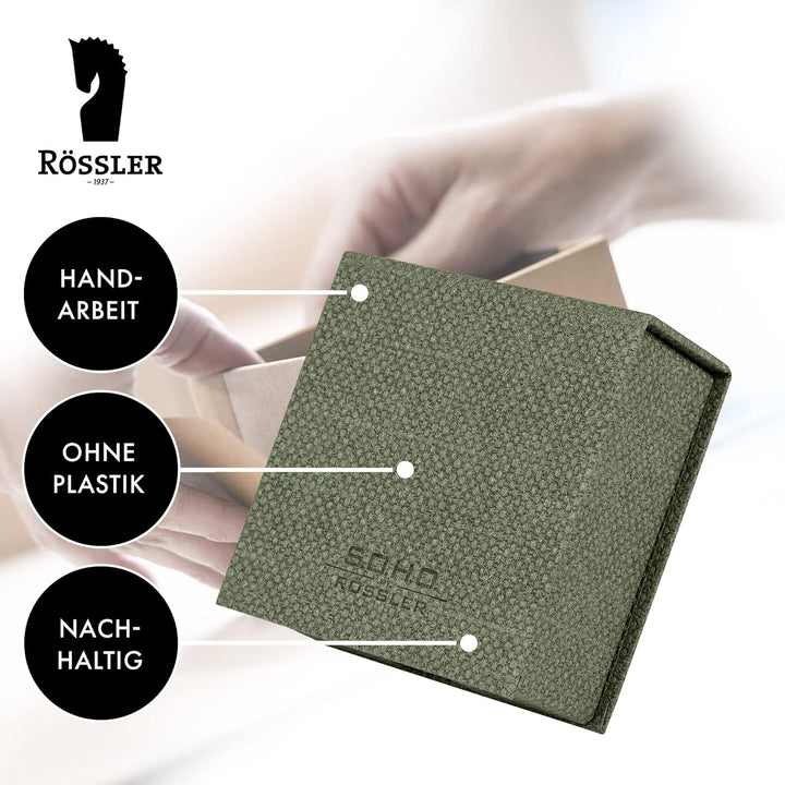 Rössler SOHO Zettelkasten | Notizzettel-Box | Schreibtisch-Organizer | Büro-Zubehör | Schreibtisch D