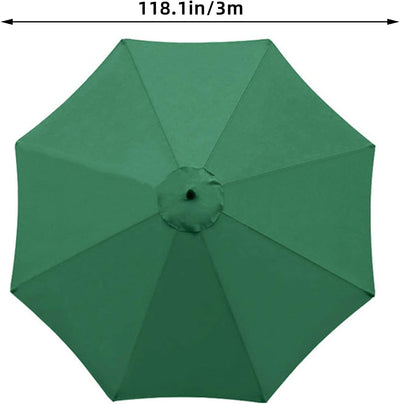 MENAYODA Sonnenschirm Ersatzbezug, Terrassenschirm Ersatzdach, 3 m Wasserdicht, Langlebig Sonnenschi