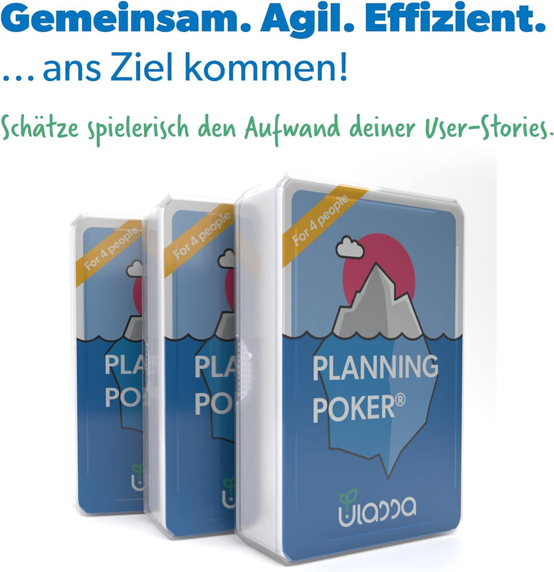 Agile Planning Poker Karten für 12 Personen (3 Sets) - Scrum Poker Kartenset zur effizienten Aufwand
