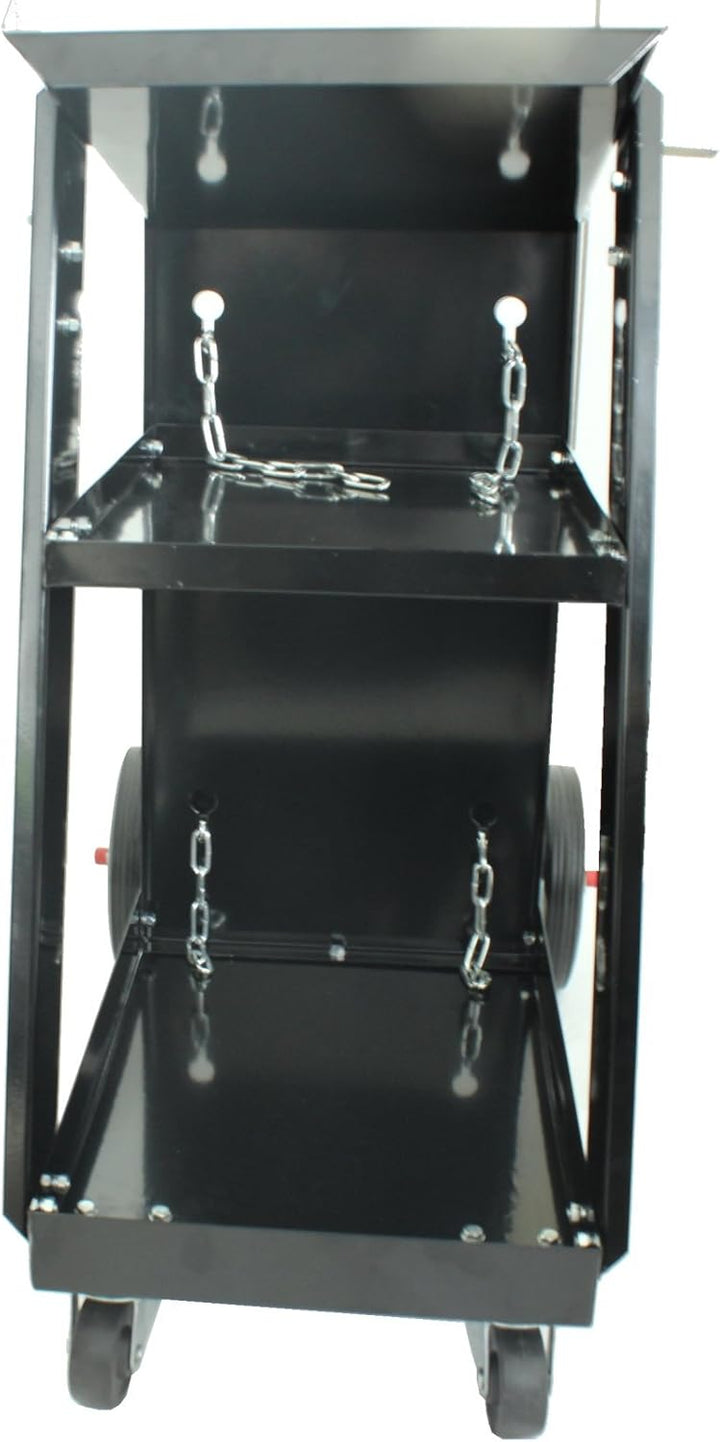 TRUTZHOLM mobiler Schweisswagen 80 kg mit 3 Ablagefächern Werkstattwagen Schweissgerätewagen Flasche