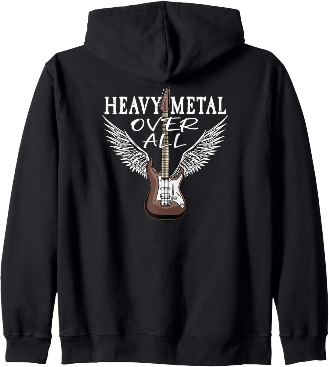 Heavy Metal Over All I Retro Rock Musik Heavy Metal Gitarre Kapuzenjacke