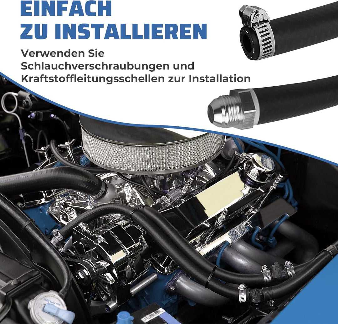 3M Benzinschlauch 6mm Innendurchmesser Kraftstoffschlauch Kraftstoffleitung Ölschlauch Dieselschlauc