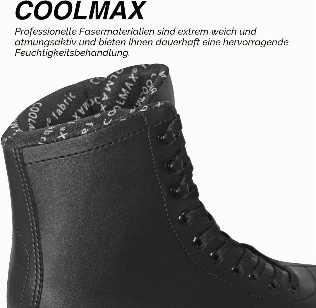 Nattork Eiskunstlaufschuhe Excellence – Edelstahlkufen für verbesserte Unterstützung, Stärke, Leistu