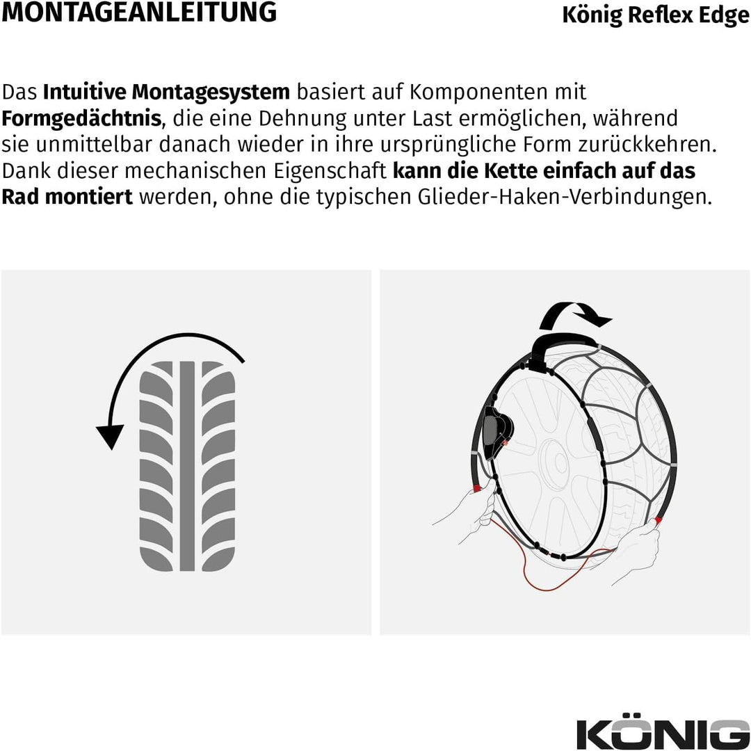 KÖNIG Reflex Edge 604 - Schneeketten, 604