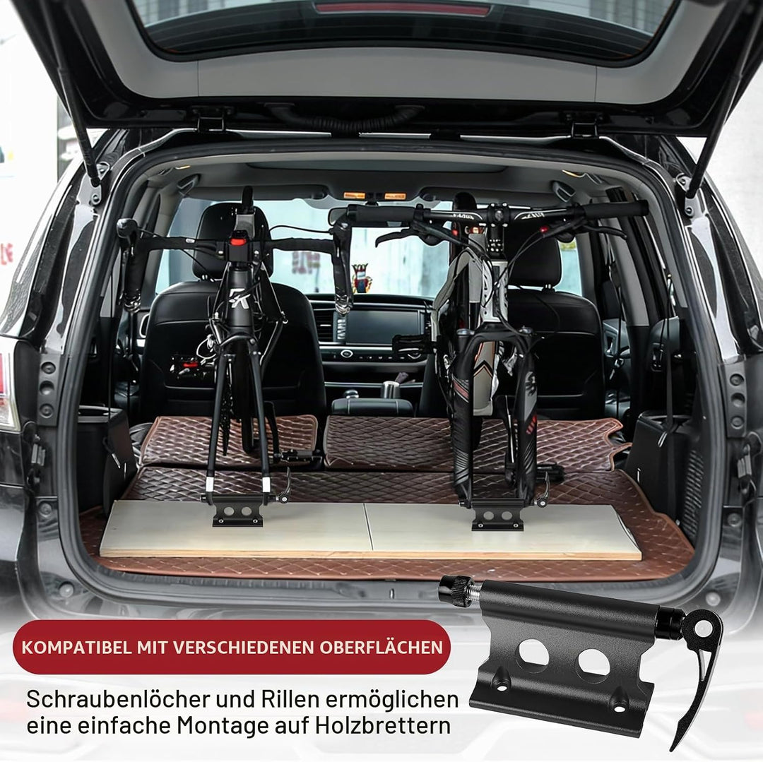 2 Stück Gabelhalterung Fahrrad Schnellspanner Aluminiumlegierung, Vorderradgabel Fester Clip, Gabelb