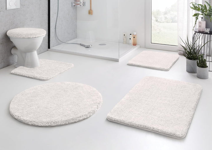 Kleine Wolke 5405115521 Badteppich / 100 cm, rund, polarweiss 100 cm (Rund), 100 cm (Rund)