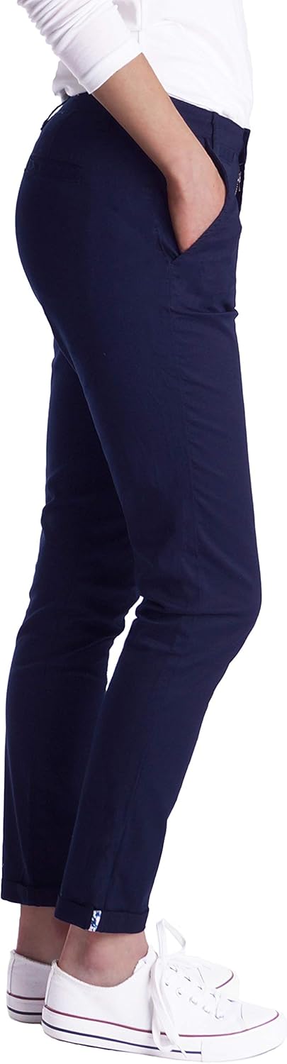 Fraternel Chino Damenhose Stoffhose normal Waist M Dunkelblau, M Dunkelblau