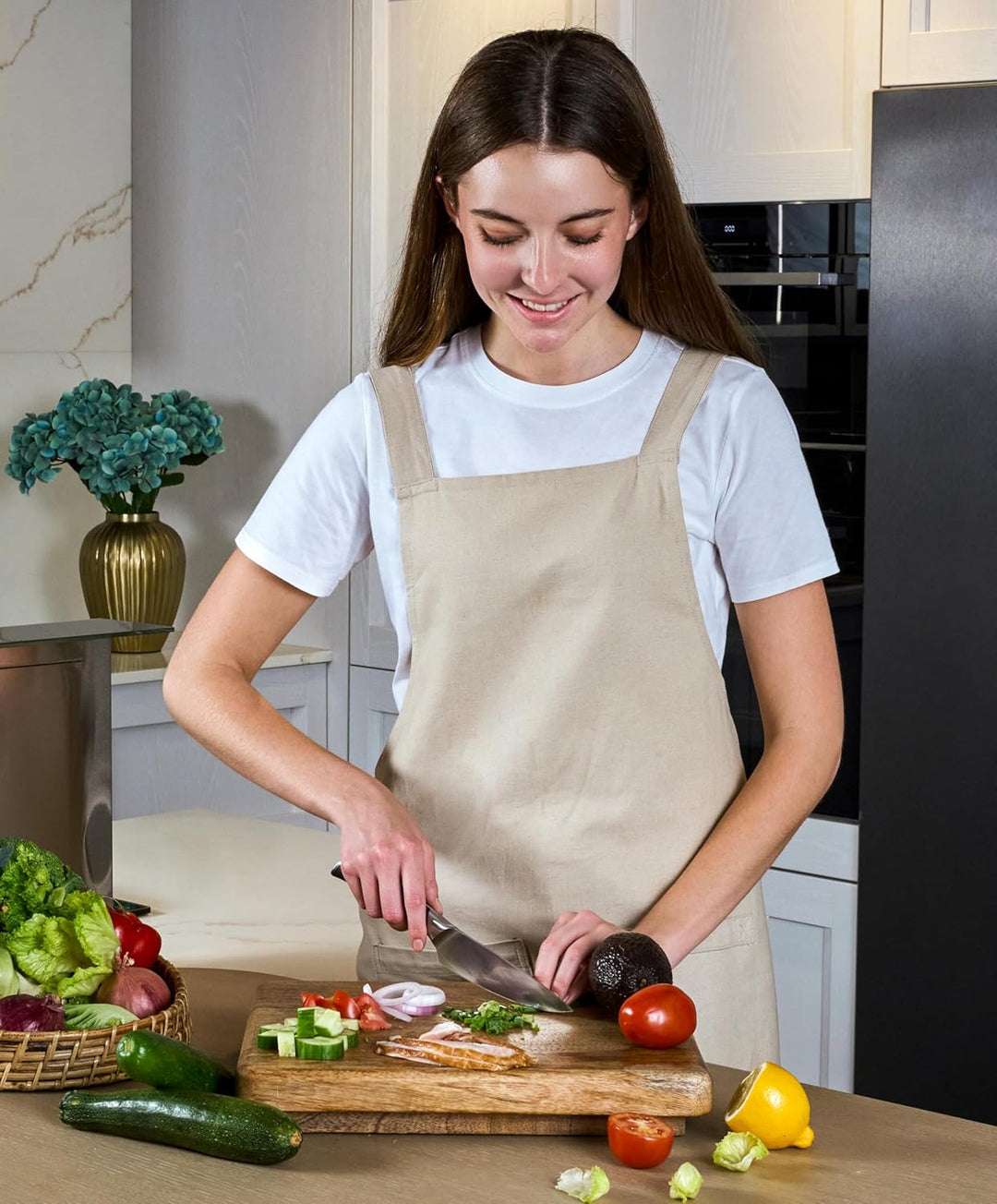 Zyliss Comfort Pro Kochmesser 19 cm, Profi Messer aus Deutscher Edelstahl, Eisgehärtete Extrem Schar