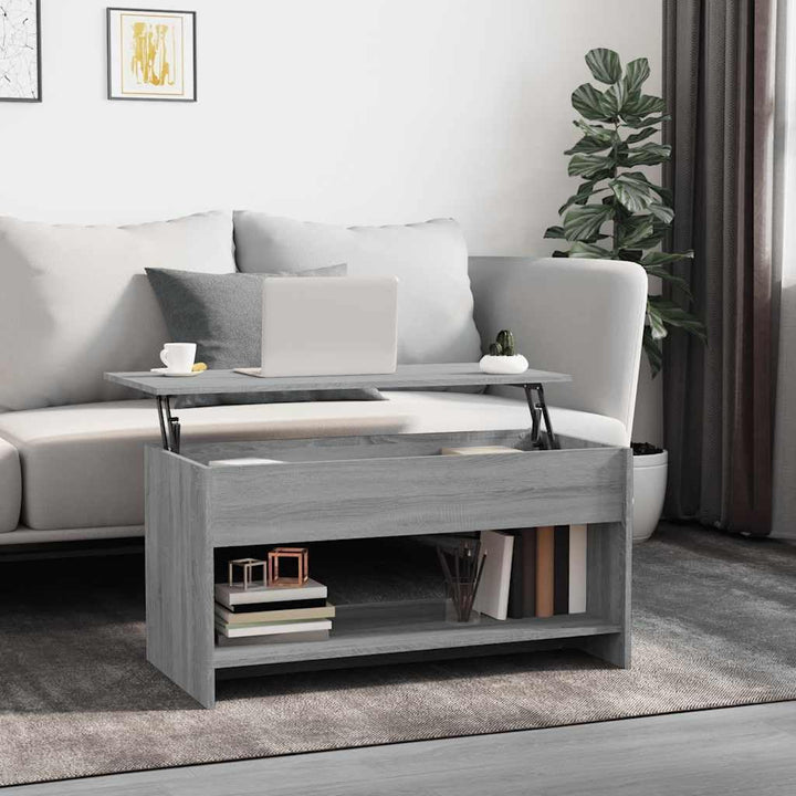 vidaXL Couchtisch Wohnzimmertisch Sofatisch Kaffeetisch Beistelltisch Tisch Wohnzimmer Teetisch Grau