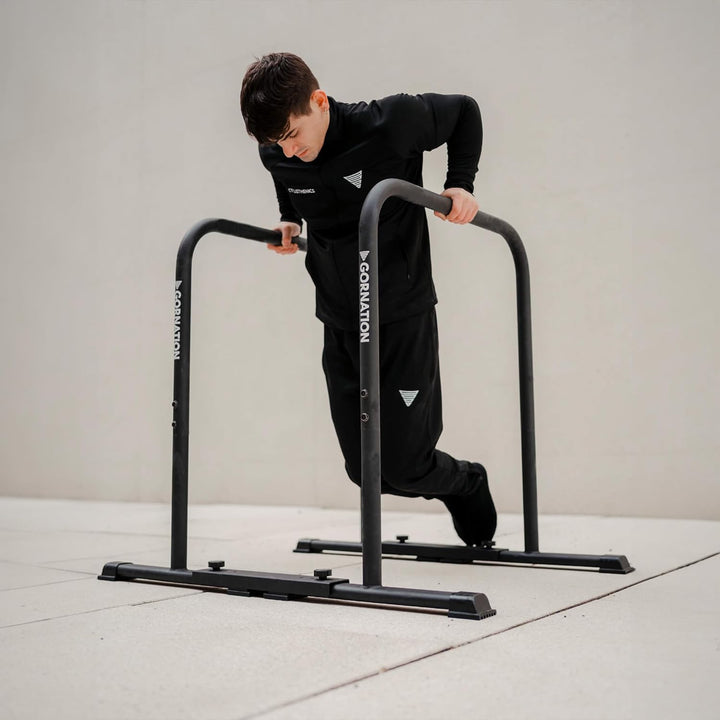 GORNATION Premium Dip Barren, Dip Stange, Verstellbares Calisthenics & Fitness Trainingsgerät mit ru