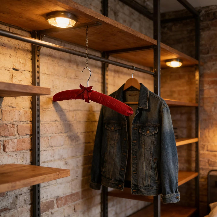 10 Stück rutschfeste Kleiderbügel für Damenbekleidung, Gepolstert
