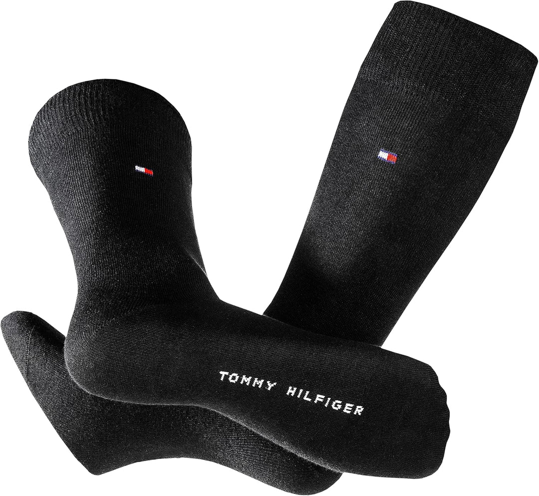 Tommy Hilfiger Herrensocken 5-Paar Pack Classic Casual Business Socken 39-42 Schwarz, 39-42 Schwarz