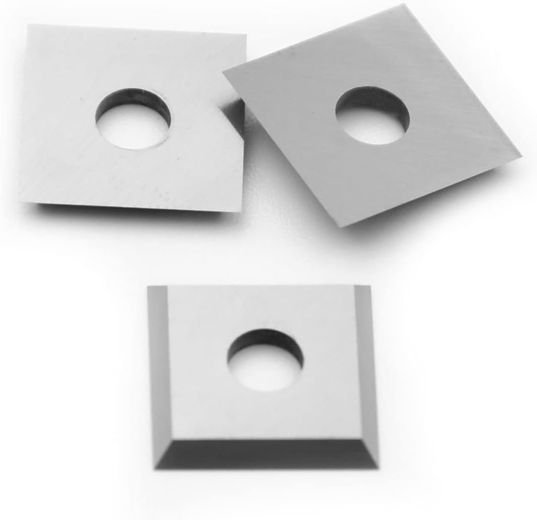 CDBP Quadratische Wendeschneidplatte 12x12x1,5mm, Vorschneider Wendeplatten/Wendemesser HM ,10 Stück