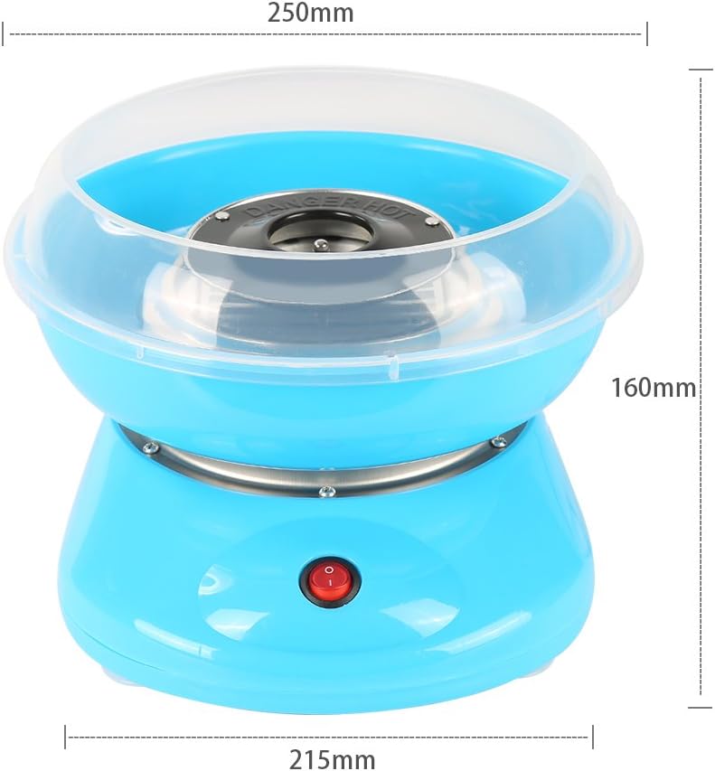 XUANYU 450W Zuckerwattemaschine Set für Zuhause Cotton Candy Machine mit Messlöffel und 10er Stäbche