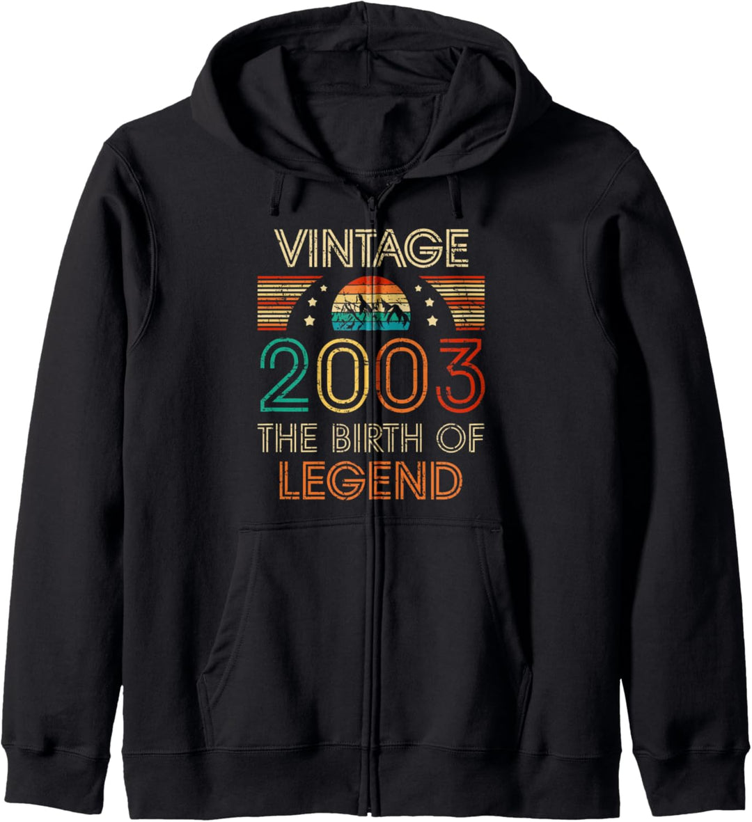 Retro Vintage 2003 Geschenke zum 17. Geburtstag 17 Jahre alt Kapuzenjacke
