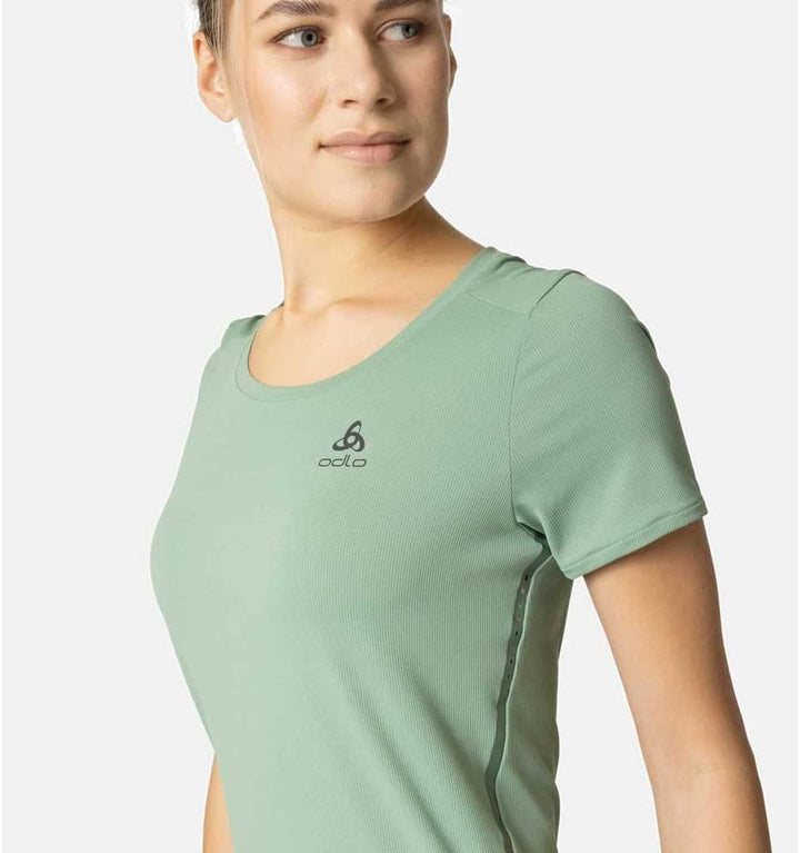 Odlo Damen Zeroweight Chill-tec_313871 Kurzarm Laufshirt S Loden Frost, S Loden Frost