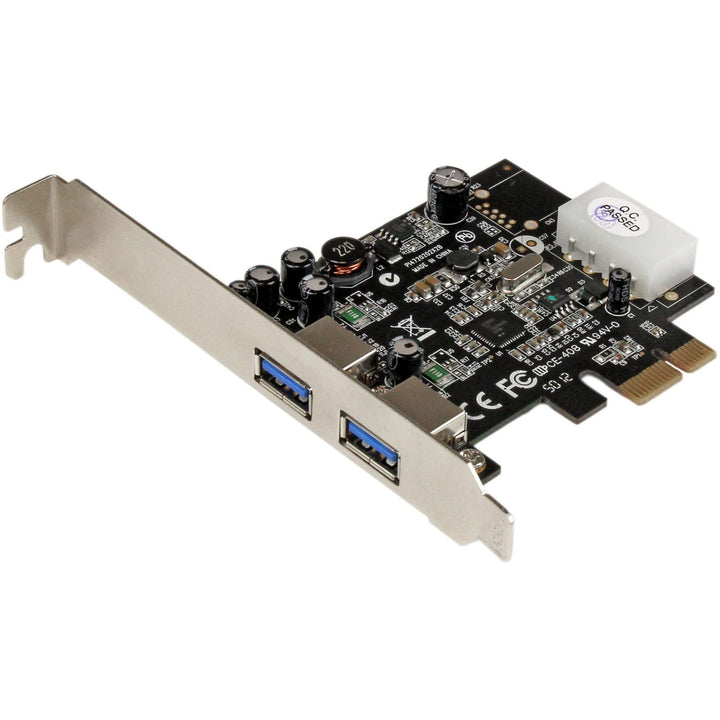 StarTech.com 2 Port USB 3.0 PCI Express Schnittstellenkarte mit UASP und 4 Pin LP4 Molex - 2-fach Su