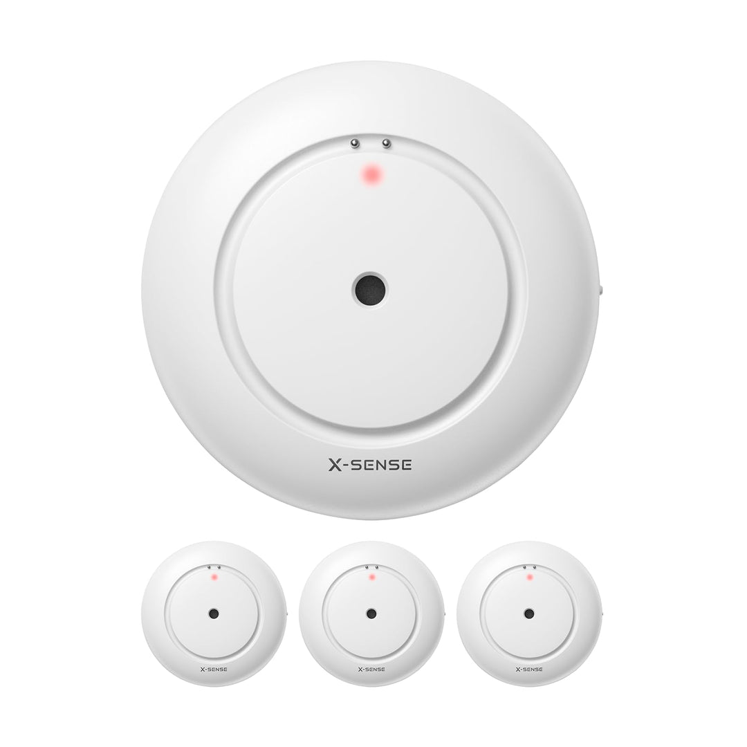 X-Sense Wi-Fi Wassermelder mit Batterie, Wassersensor IP66, WLAN-Wassersensor, EIN Zubehörteil für d