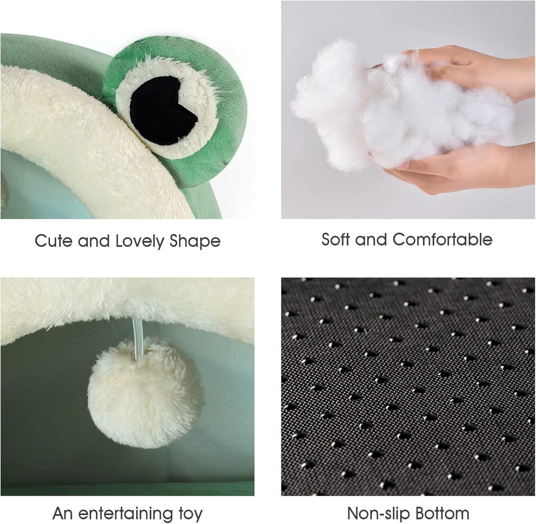 Jiupety Nettes Katzenhöhle, Katzen höhle Katzen bettchen, Katzenbett höhle L (45 cm x 43 cm x 37 cm)