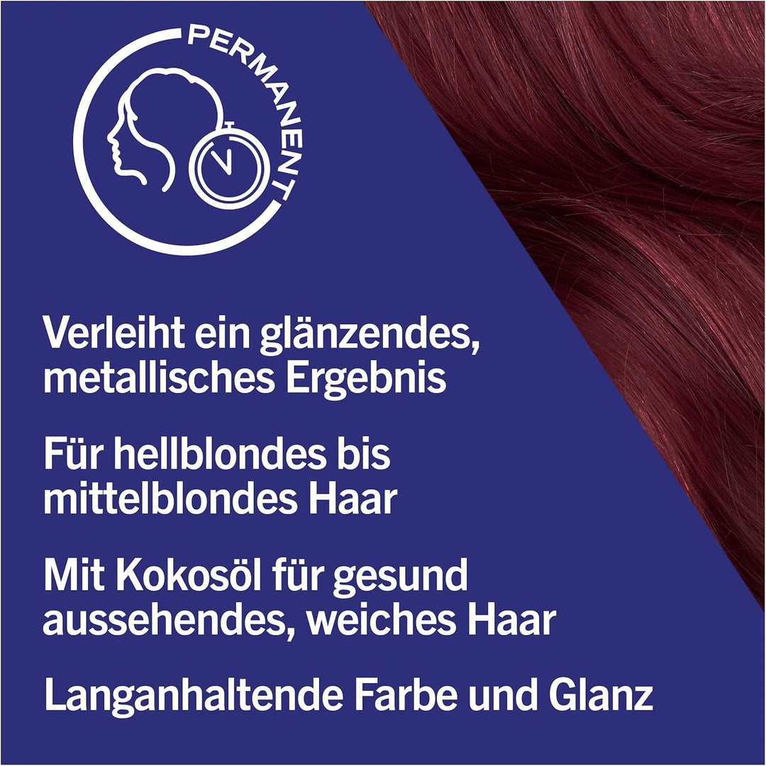 Schwarzkopf Live Urban Metallics U68 Ruby Glaze (3 x 142,5 ml), Haarfarbe mit integriertem Metallic