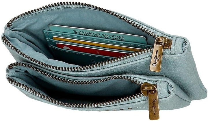 Pepe Jeans Diane Geldbörse Kulturbeutel Blau 17x9x2 cm Kunstleder Blau Geldbeutel, Blau Geldbeutel