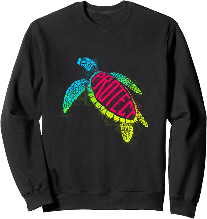 Schützen Sie Meeresschildkröten-Strandgeschenk Sweatshirt