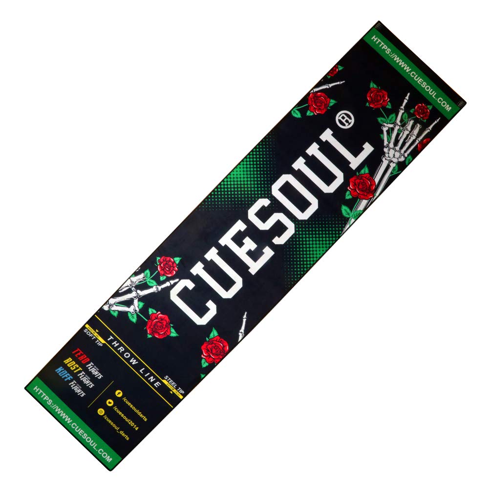 CUESOUL Heavy Duty Dartmatte enthält sowohl die offizielle Soft- als auch die Steel Tip Throwline (C