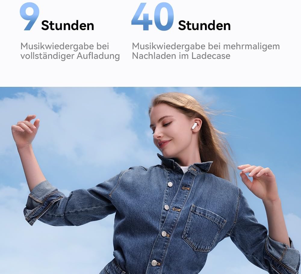 HUAWEI FreeBuds SE 2 Kabellos Kopfhörer, Bis zu 40 Stunden Akkulaufzeit, Leicht und komfortabel, Aus